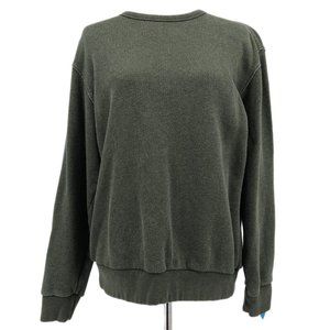 Folk Green Long Sleeve Pullover Sweatshirt | Perfect for Any Occasion